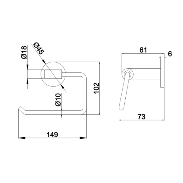 Tapwell TA235 WC-paperiteline - Image 10