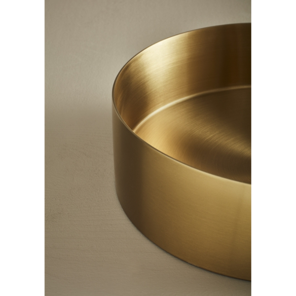 Hafa Circle Steel malja-allas, harjattu messinki - Image 2