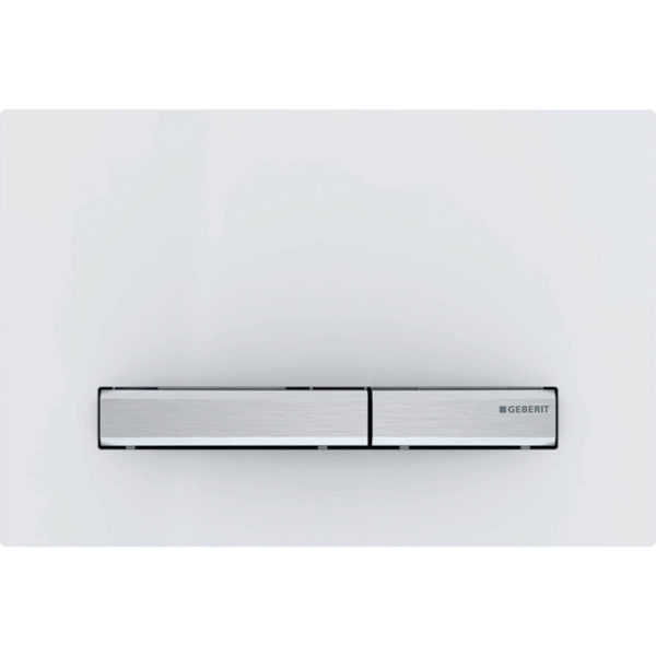 Geberit Sigma50 square huuhtelupainike, metalliväri kromattu